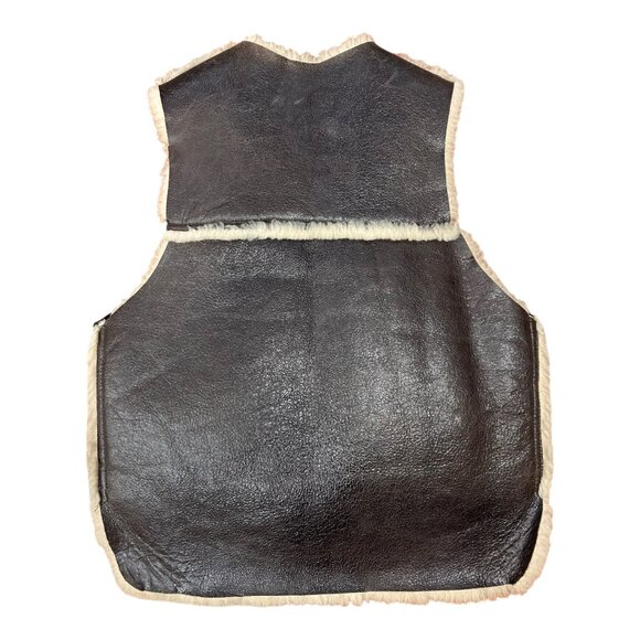 Sheepskin + Leather Vest - Picture 5 of 5